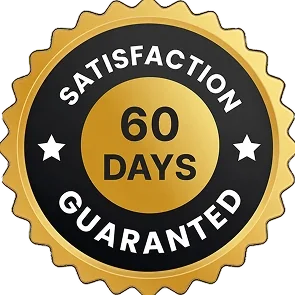 60-day satisfaction guarantee badge